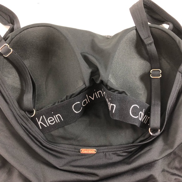 Calvin Klein one piece black & white swimsuit. 16 - Picture 4 of 6